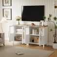 thumbnail image 2 of Kojooin Sideboard With 2 Glass Doors, 29" Large Buffet Cabinet With Solid Wood Countertop, Coffee Bar Cabinet With 2 Drawers, Modern Farmhouse Storage Table for Kitchen Dining Room, Living Room, 2 of 7