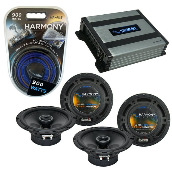 GMC Yukon XL Denali 2007-2014 OEM Speaker Upgrade Harmony (2) R65 HA-A400.4 Amp