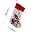 thumbnail image 4 of Qocolcyl Plush Embroidered Christmas Stockings, Cute Penguin Reindeer Santa Snowman Xmas Stocking with Red Cuff, Hanging Gift Bag for Fireplace Tree Indoor Christmas Decorations Holiday Family Party, 4 of 7