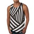 thumbnail image 1 of Qertyioot New Men's Summer Loose Waistcoat Print Sport Round-Neck Tank Features, 1 of 4