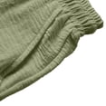 thumbnail image 6 of Ceisia Men's Linen Blend Wide Leg Pants Elastic Waist Drawstring Breathable Loose Fit Summer Beach Trousers Army Green M Gifts for Father, 6 of 9
