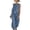 Sky Blue, variant on Chbgutlmr Womens Cotton Linen Sets Sleeveless Crew Neck Crop Tank Tops Cinch Bottom Elastic Waist Joggers Casual Loose Summer 2 Piece Outfits