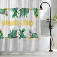 thumbnail image 2 of Oasis Cactus Summer Fabric Shower Curtain Succulent Plant Washable Shower Curtains for Bathroom, Waterproof Bath Curtain with Hooks Home Decor 36x72in, 2 of 8