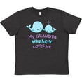 thumbnail image 3 of Inktastic My Grandpa Whale-y Loves Me Youth T-Shirt, 3 of 5