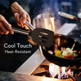 thumbnail image 3 of NutriChef Non-Stick Soup Ladle and Spatula Cookware Set, Stainless Steel PKSPT15, 3 of 7