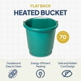 thumbnail image 2 of Farm Innovators Seau Chauffant en Plastique à Dos Plat de 3 Gal, 70W, Vert (3 Paquets), 2 of 11