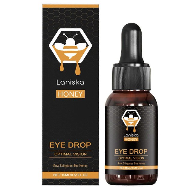 Bee Honey Eye Care Drops, Discomfort Treatment Relieve Eye Fatigue, Dryness, Itching & Red Eyes, Improve Blurred Vision & Prevent Infections