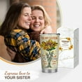 thumbnail image 2 of Sisters Gifts from Sister - Birthday Gifts for Sister, Sister Christmas Gifts - 20oz Sister You Are My Sunshine Stainless Steel Tumbler, 2 of 6