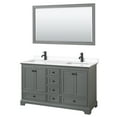 thumbnail image 4 of Wyndham Collection Wcs202060d-Vca-M58 Deborah 60" Free Standing Double Basin Vanity Set -, 4 of 6