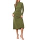 thumbnail image 1 of VESTIDO SUÉTER DE MUJER INSPIRE CHIC CUELLO ALTO MANGA LARGA ELÁSTICO FLUIDO PUNTO ACANALADO VESTIDO MAXI TAMAÑO S VERDE AGUACATE, 1 of 6