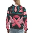thumbnail image 7 of Wukai Ribbon With Angel Wings Print Womens Hoodies Fleece Sweatshirts Long Sleeve Sweaters Pullover Fall Outfits Winter Clothes-X-Large, 7 of 7