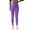 Purple, variant on Kmdttou Women's Yoga Pants with Pockets for Seamless Knitted Breathable Solid Color Waist Peach Hip Yoga Pants For Running And Fitness Nine Cent Pants For Women