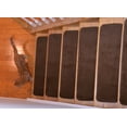 thumbnail image 2 of Comfy Collection Stair Tread Treads Indoor Skid Slip Resistant Carpet Stair Tread Treads Machine Washable 8 ½ Inch x 30 Inch (Set of 13, Brown), 2 of 5