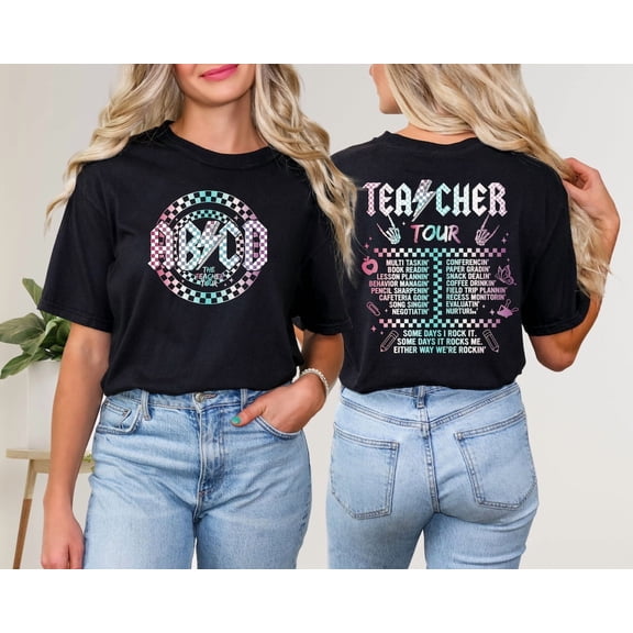 ABCD The Teacher Tour Shirt, Teacher Tour Shirt, Last Day of School Tee, Teacher Shirt, Teacher Summer Shirt, Back To School Shirt All Size S-5Xl