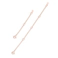 thumbnail image 1 of Extensor de plata esterlina 925 PROSTEEL 2 piezas Cadena de extensión chapada en oro rosa 4 pulgadas, 1 of 6