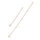 thumbnail image 1 of Extensor de plata esterlina 925 PROSTEEL 2 piezas Cadena de extensión chapada en oro rosa 4 pulgadas, 1 of 6