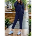 thumbnail image 4 of Weardear Womens Fall 2 Piece Outfits Lounge Sets Long Sleeve Crewneck Pullover Tops and Long Pants Tracksuits Sweatsuits, 4 of 7
