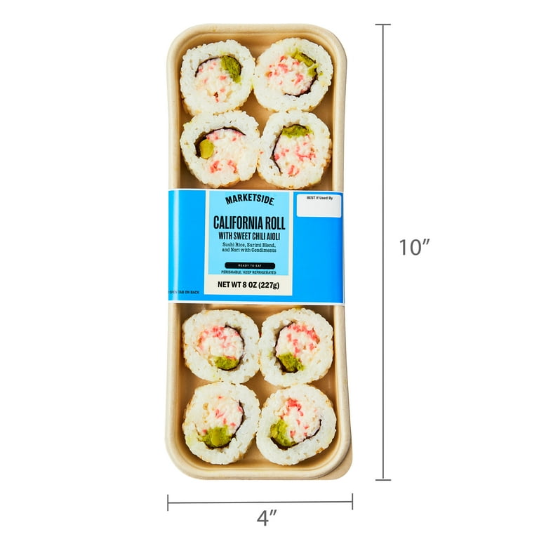 Marketside California Roll Sushi with Sweet Chili Aioli 8 oz Ready
