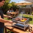thumbnail image 2 of Parrilla de Carbón Ergocar Portátil con Altura Ajustable y Rotación, 2 of 7