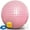 Pink, variant on Exercise Ball Yoga Ball Pilates Ball Extra-Thick Anti-Burst Balance Ball for Fitness, Birthing, Pregnancy, Home / Office / Gym Workout Easy Inflated with Air Pump Included Pink