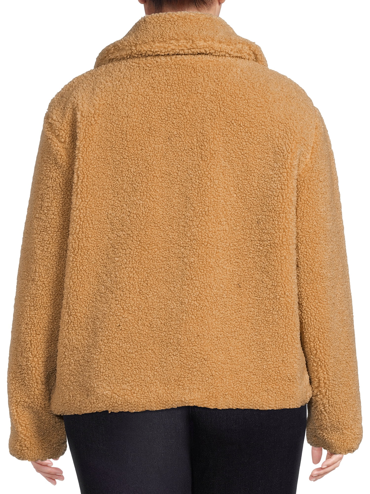 Mark Alan Women's Plus Faux Sherpa Zip Jacket