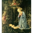 thumbnail image 3 of Filippo Lippi 15x16 Black Modern Framed Museum Art Print Titled - The Adoration in the Forest (1459), 3 of 5