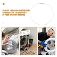 thumbnail image 3 of 2 Pcs Joint de Porte de Machine à Laver Anneau de Remplacement Ressort de Porte de Laveuse en Acier Inoxydable Pince pour Laveuse à Chargement Frontal Empêche les Fuites d'Eau Argent 40cm, 3 of 8