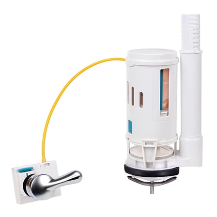 HIBIBUD 2 Inch Toilet Cistern Flush Valve Dual Flush Water-Saving Mechanism Overflow Lever Operated Toilet Tank Repair Kit for 1-Piece and 2-Piece Top Push Button Toilets