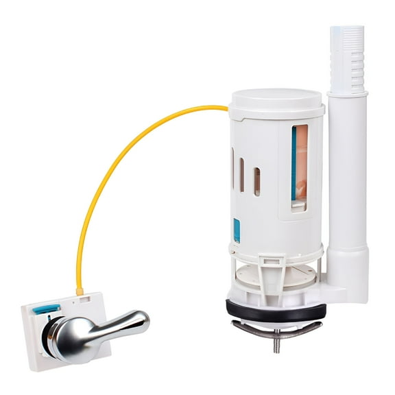 HIBIBUD 2 Inch Toilet Cistern Flush Valve Dual Flush Water-Saving Mechanism Overflow Lever Operated Toilet Tank Repair Kit for 1-Piece and 2-Piece Top Push Button Toilets
