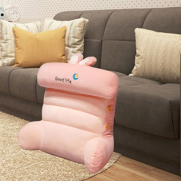 Cojín de Soporte de cintura Soledad almohada de lectura resistente a las manchas Rosa claro