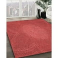 thumbnail image 3 of Ahgly Company Machine Washable Indoor Square Transitional Red Area Rugs, 3' Square, 3 of 7