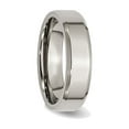 thumbnail image 3 of Ladies or Mens Chisel 6mm Comfort Fit Titanium Wedding Band Ring with Beveled Edge, 3 of 7