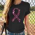 thumbnail image 2 of T-Shirt à Manches Courtes Imprimé Col Rond pour Femmes, 2 of 6