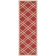thumbnail image 5 of SAFAVIEH Outdoor CY6923-248 Courtyard Collection Red / Bone Rug, 5 of 9