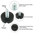 thumbnail image 4 of Patas niveladoras ajustables de tornillo con cabeza ranurada para muebles, tono negro y plateado, M6x13mm, 10 piezas, 4 of 7