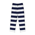 thumbnail image 4 of Daiia Men'S Navy Blue And White Stripes Pants,Bottoms Sleep Lounge,Pajama Pants,Pj Bottoms Drawstring And Pockets-Xx-Large, 4 of 9