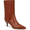 thumbnail image 2 of Franco Sarto Women's Alberta Pointed Toe Mid Calf Boot Acorn Brown Leather 7.5M, 2 of 5