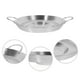thumbnail image 5 of Utensilios de cocina de acero inoxidable Práctico Cocina Freír Pan Snack Tienda Flat Concave Frying-Pan, 5 of 8