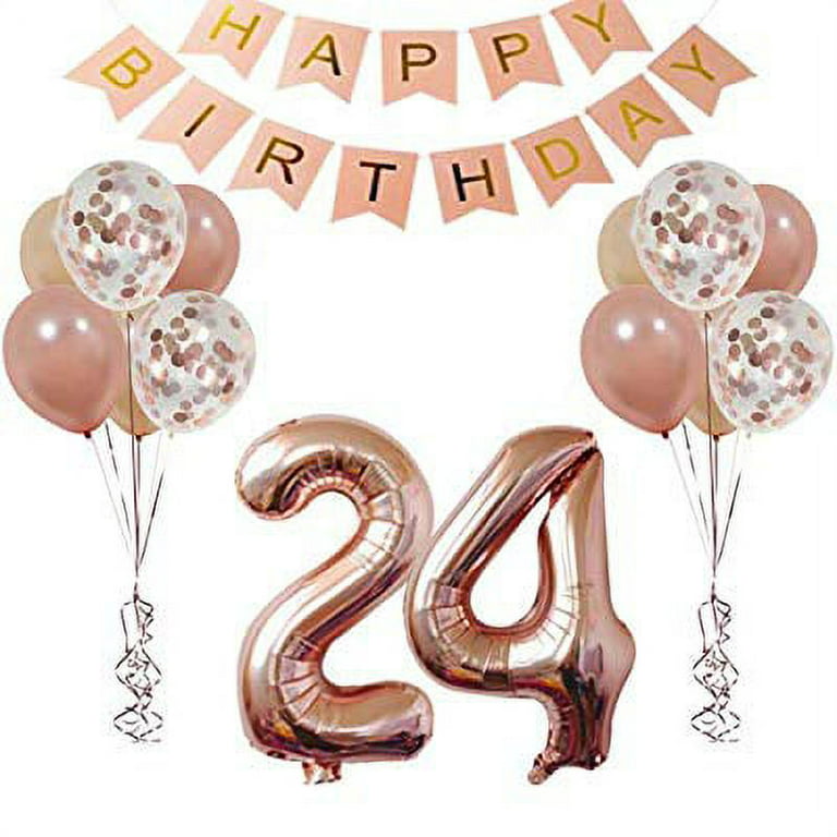 Sweet 24h Birthday 24 Balloon 24st Birthday Decorations 24st
