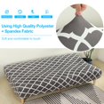 thumbnail image 2 of 2024 Folding Sofa Bed Cover Solid Color Futon Armless Slipcover Polyester Elastic Fabric All-Inclusive Cover, 2 of 9