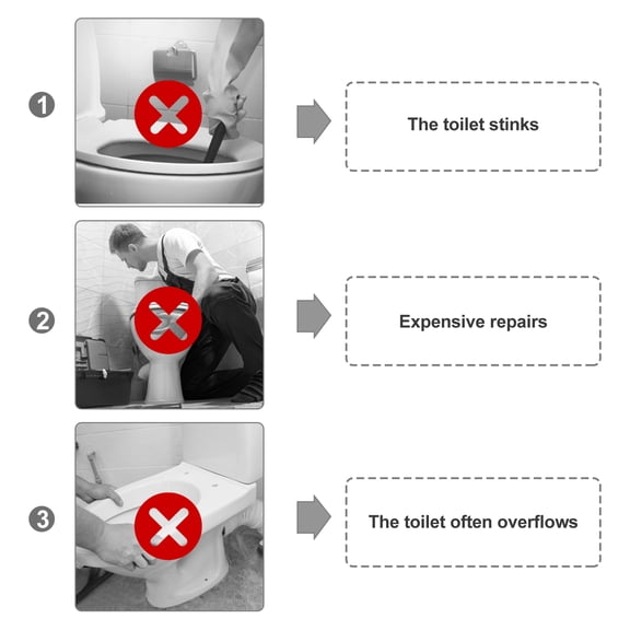OUNONA Rv Toilet Seal Black Silicone Durable Reliable Gasket