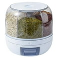 thumbnail image 2 of Grains Separate Storage Box Sealed Rotating Rice Bucket Home Insect Damp Proof Rice Storage Tank S 23x23cm/9.1x9.1in, 2 of 16