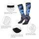 thumbnail image 3 of Fotbe Black And Blue Lightning Dragon Calcetas Divertidas Estampadas para Hombre y Mujer, Calcetas de Algodón hasta la Rodilla para Caminar, Correr, Enfermería y Embarazo, 3 of 6
