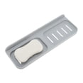 thumbnail image 5 of Unique Bargains 1 Pc Soap Dish Double Row Soap Holder for Bathroom Light Gray, 5 of 6