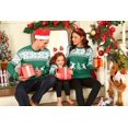 thumbnail image 3 of Totatuit Chandail de Noël Assorti pour la Famille Col Rond Rennes Flocons de Neige Chandail Tricoté Laid pour Hommes Femmes, 3 of 8