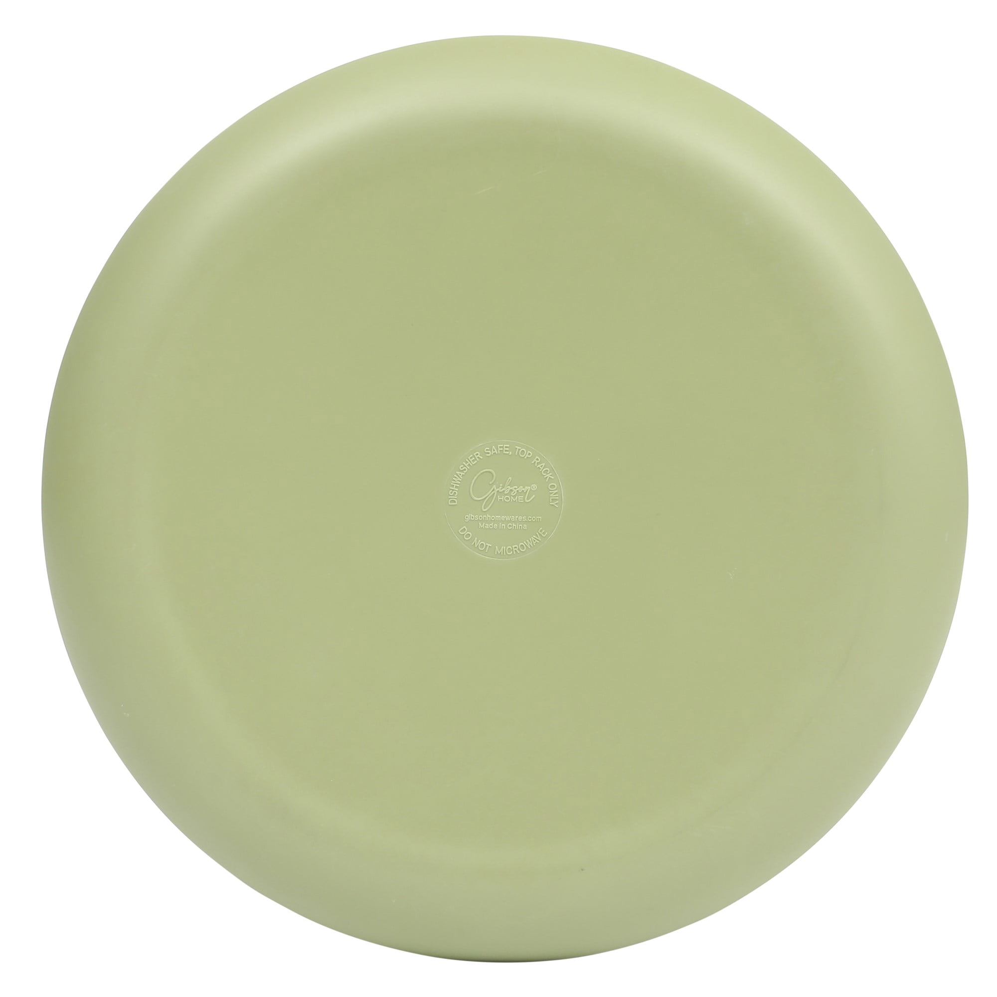 Gibson Home Fairhope 12 Piece Melamine Dinnerware Set - Matte Green