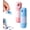 Blue+Pink, variant on 2-in-1 Paper Privacy Wipe Box Cutter,Water-Based Eraser Pen,Thermal Label Correction Marker with Mini Box Cutter,Quick Thermals Paper Data Eraser Pen,Privacy Protection for Label (Blue,1pcs)