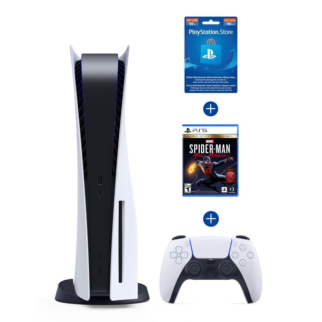 PlayStation 5 Console PLUS Marvel's Spider-Man: Miles Morales Ultimate Edition – PlayStation 5 AND PlayStation Network - $50 PlayStation Store Gift Card