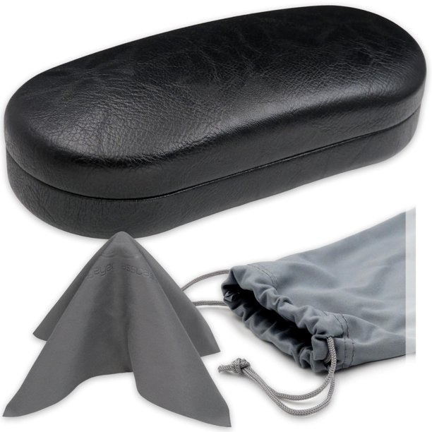 Funda para gafas de sol MyEye Funda rígida de piel sintética negra