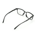 thumbnail image 3 of Gafas de lectura anti-rayos azules, montura grande vintage, gafas de lectura unisex, lentes transparentes+250 negro, 3 of 8